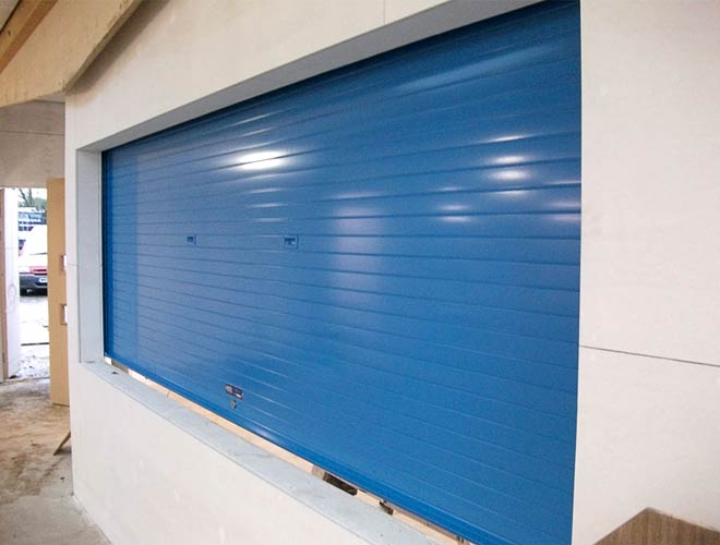 alishield roller shutters in blue