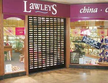 alishield-n3 roller shutter door used at Lawleys shopfront
