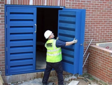 Armourdoor louvred steel door