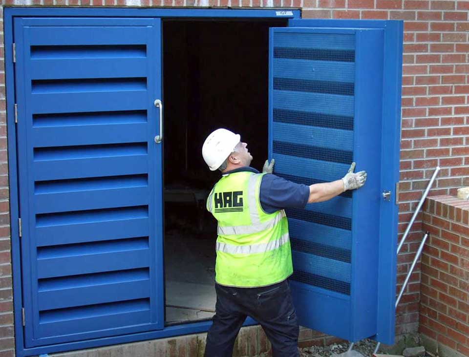 Armourdoor Louvred Steel Door Ad30 Security Doors Hag Uk
