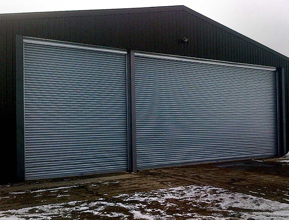 Armourguard C1 Roller Shutter Industrial Door on an agricultural building