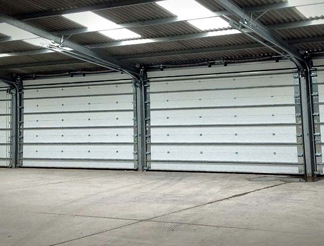 industrial roller shutter door internal view