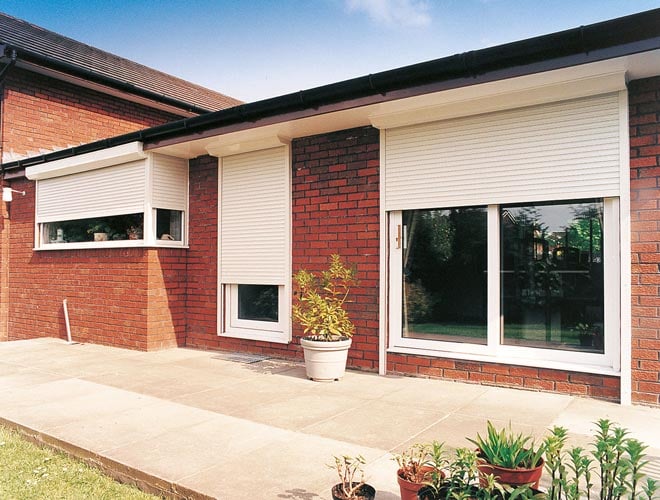 domestic roller shutters used on a home