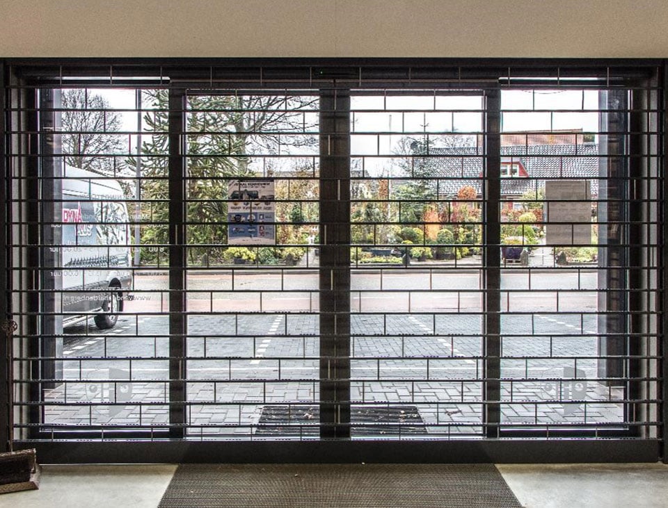 stack door used in a shopfront