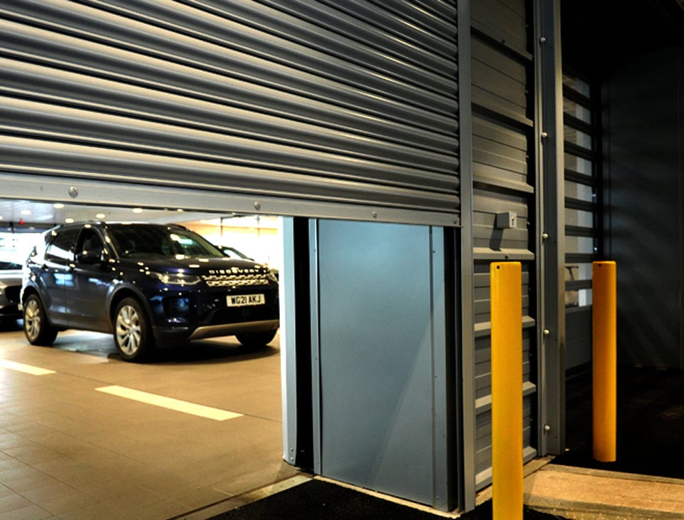 FG01 Fire shutter installed a car dealership